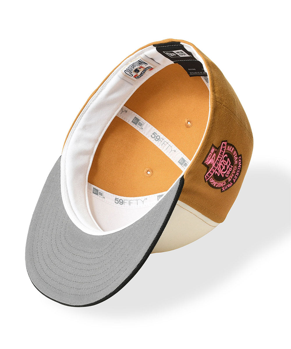 NEW ERA - ATLANTA BRAVES CO CWS 1983 COMISKEY PARK 59FIFTY PANAMA TAN/BLACK 【71024205】