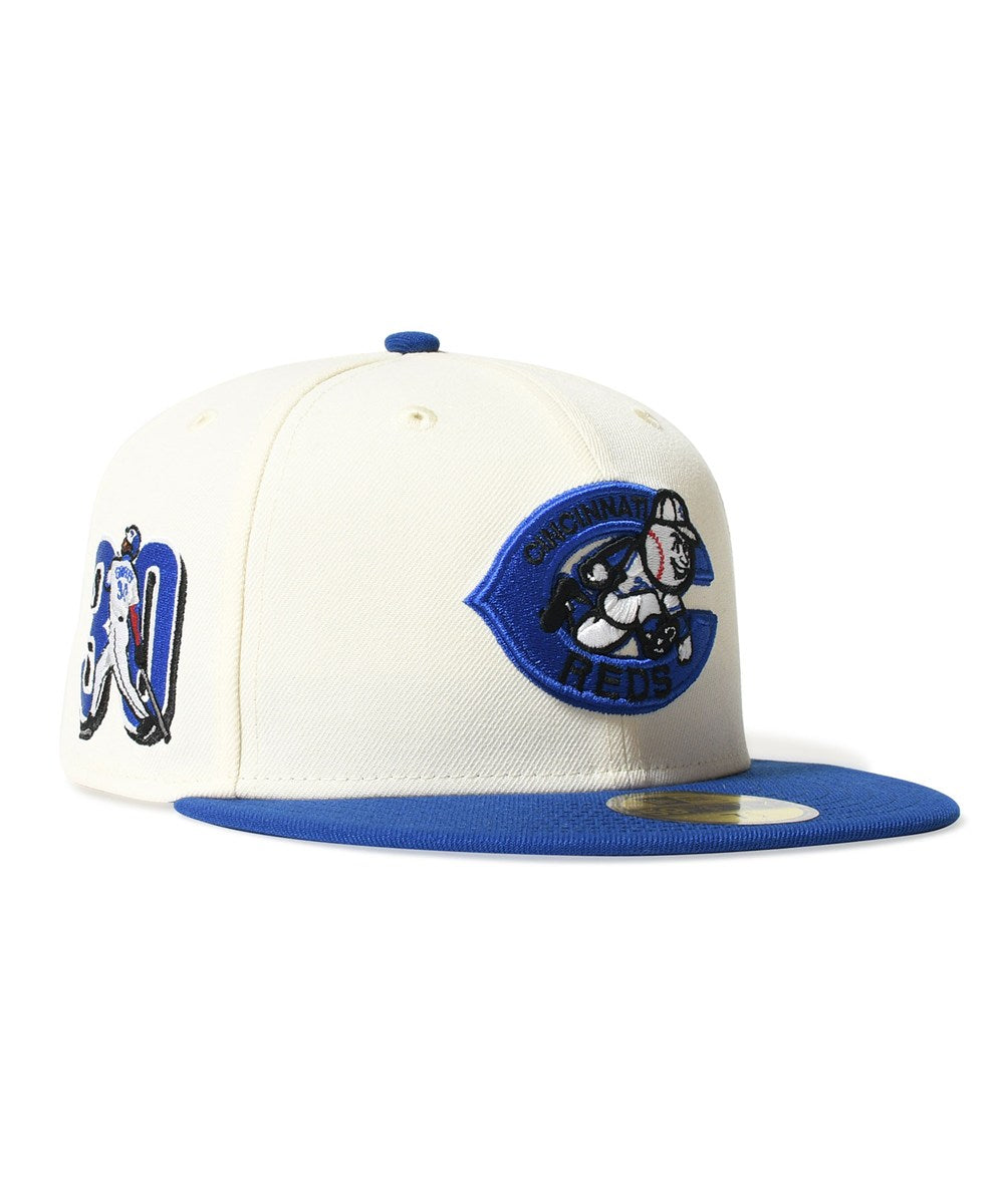 NEW ERA - CINCINNATI REDS CO KEN GRIFFEY JR 30 59FIFTY CHROME/LIGHT ROYAL 【71024207】