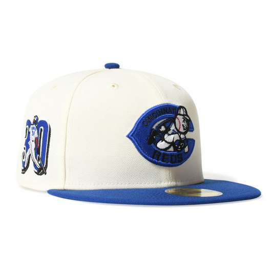 NEW ERA - CINCINNATI REDS CO KEN GRIFFEY JR 30 59FIFTY CHROME/LIGHT ROYAL 【71024207】