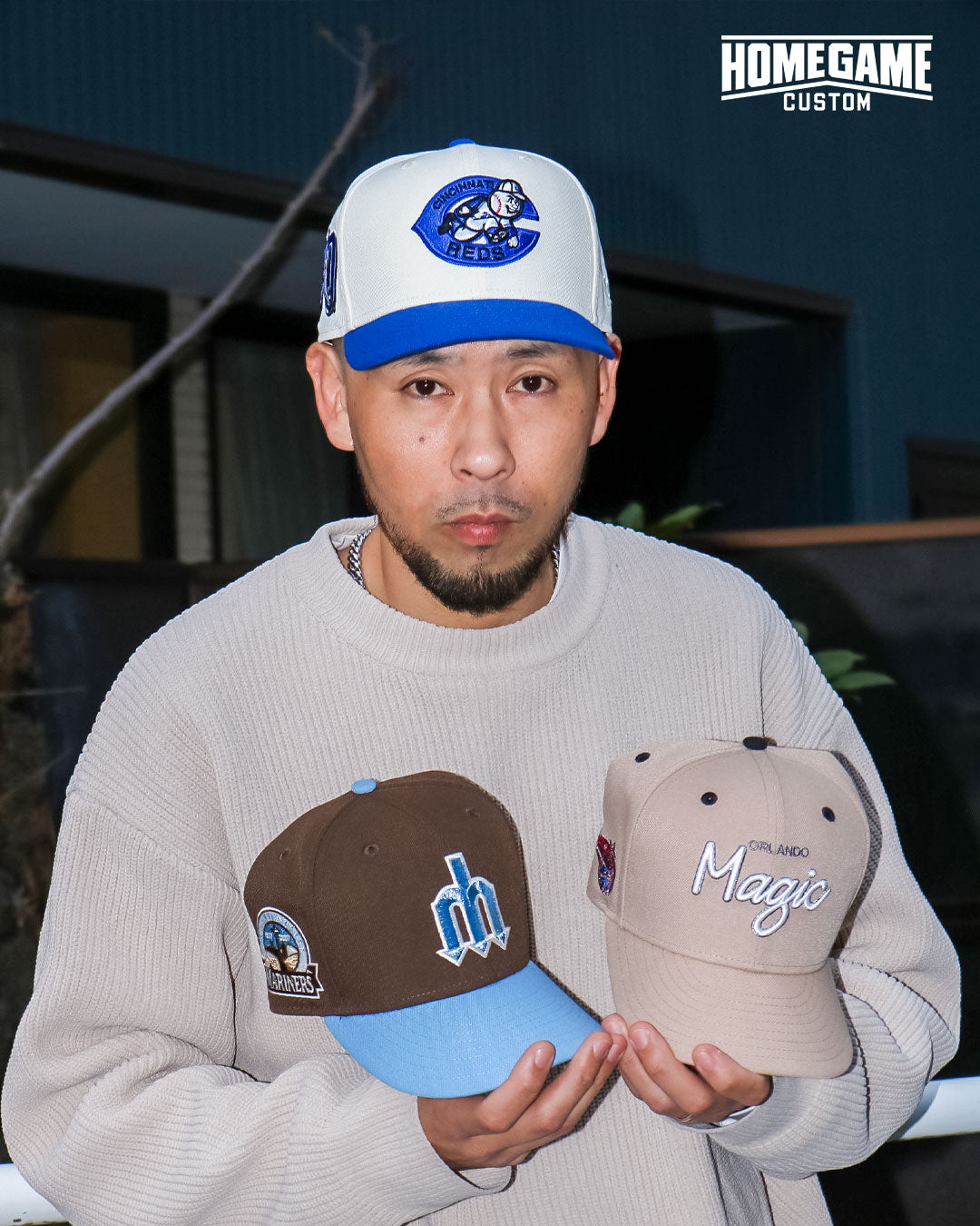 NEW ERA - CINCINNATI REDS CO KEN GRIFFEY JR 30 59FIFTY CHROME/LIGHT ROYAL 【71024207】