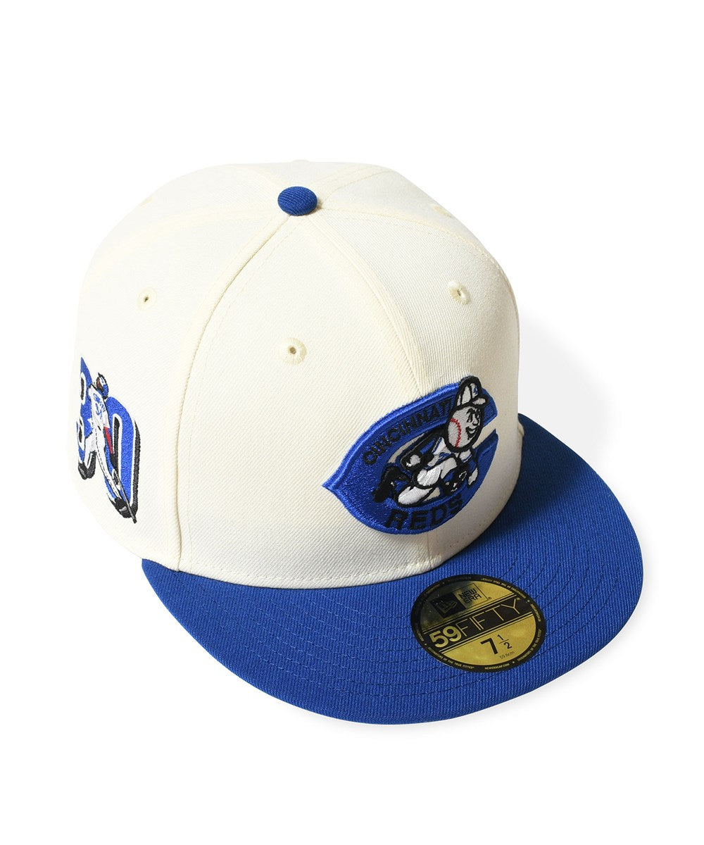 NEW ERA - CINCINNATI REDS CO KEN GRIFFEY JR 30 59FIFTY CHROME/LIGHT ROYAL 【71024207】