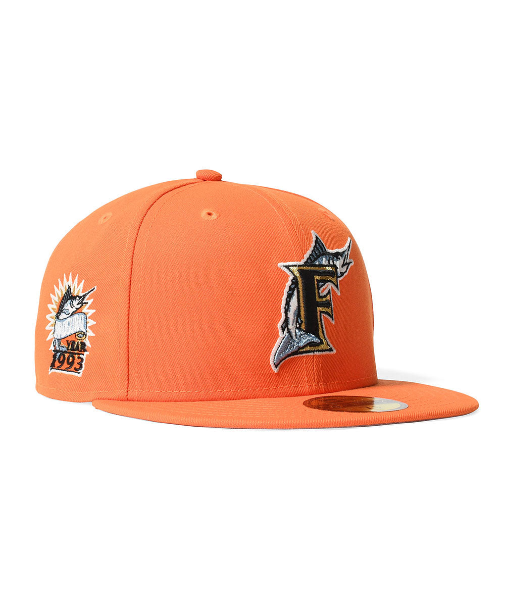 NEW ERA - FLORIDA MARLINS CO INAUGURAL 1993 59FIFTY RUSH ORANGE