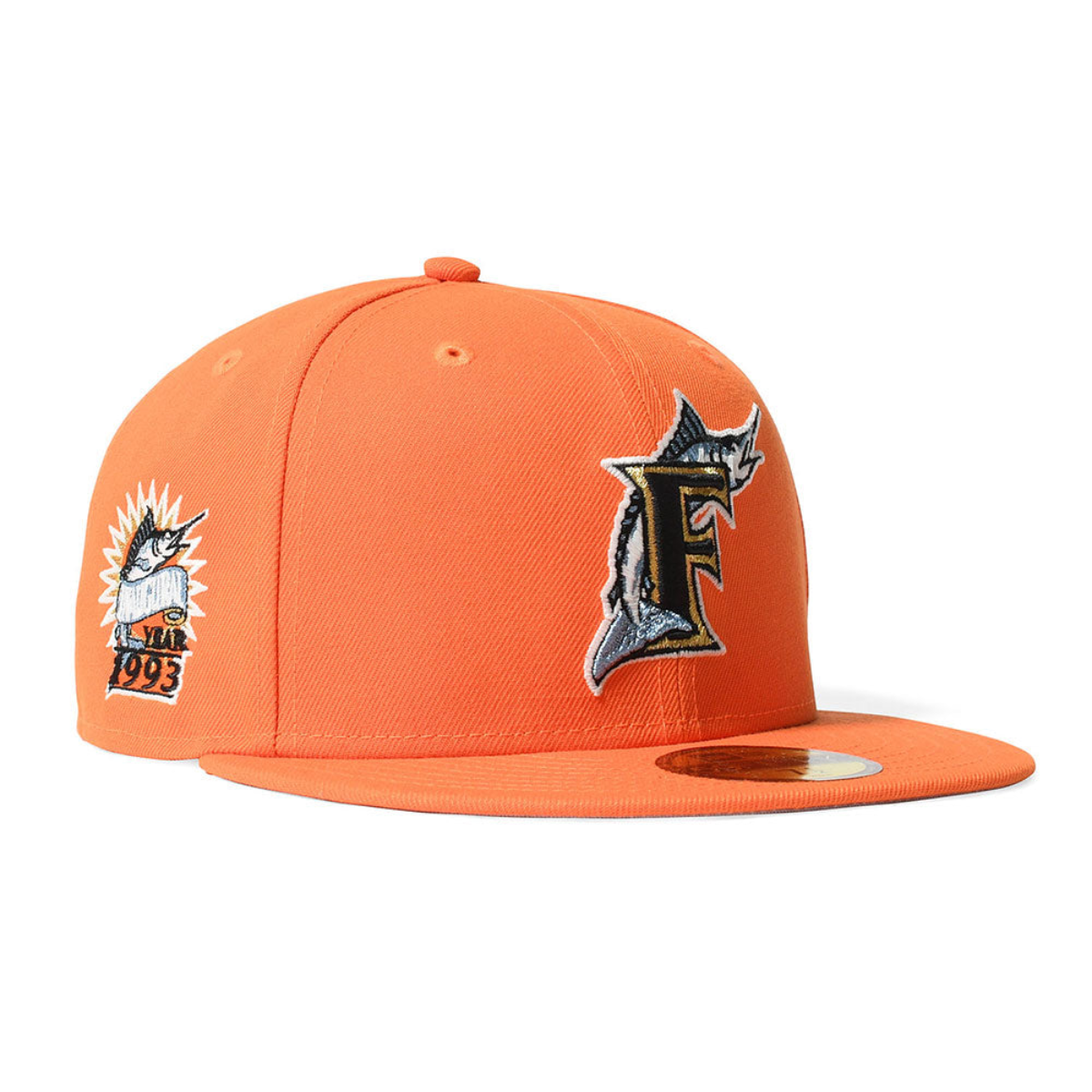 NEW ERA - FLORIDA MARLINS CO INAUGURAL 1993 59FIFTY RUSH ORANGE【71024208】