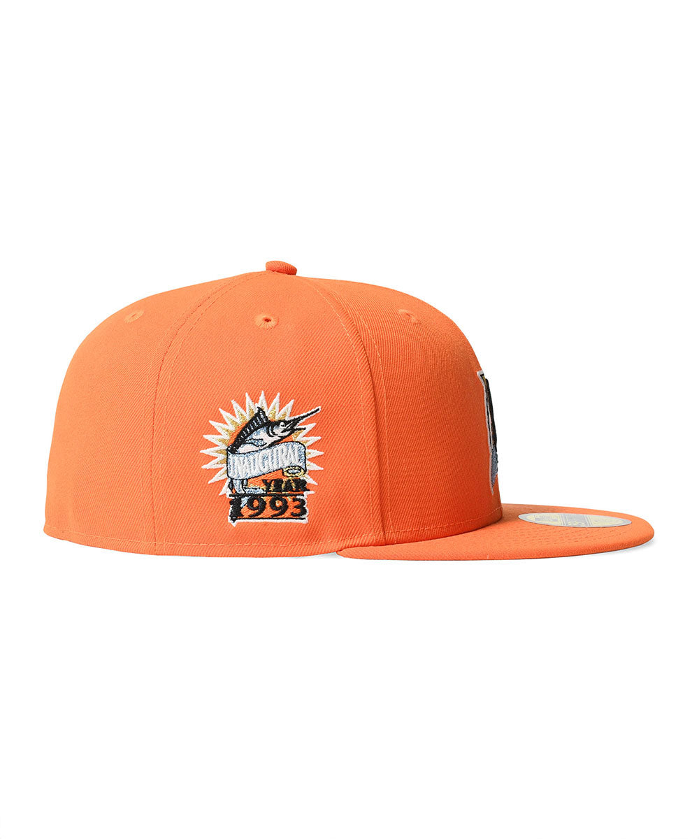 NEW ERA - FLORIDA MARLINS CO INAUGURAL 1993 59FIFTY RUSH ORANGE【71024208】