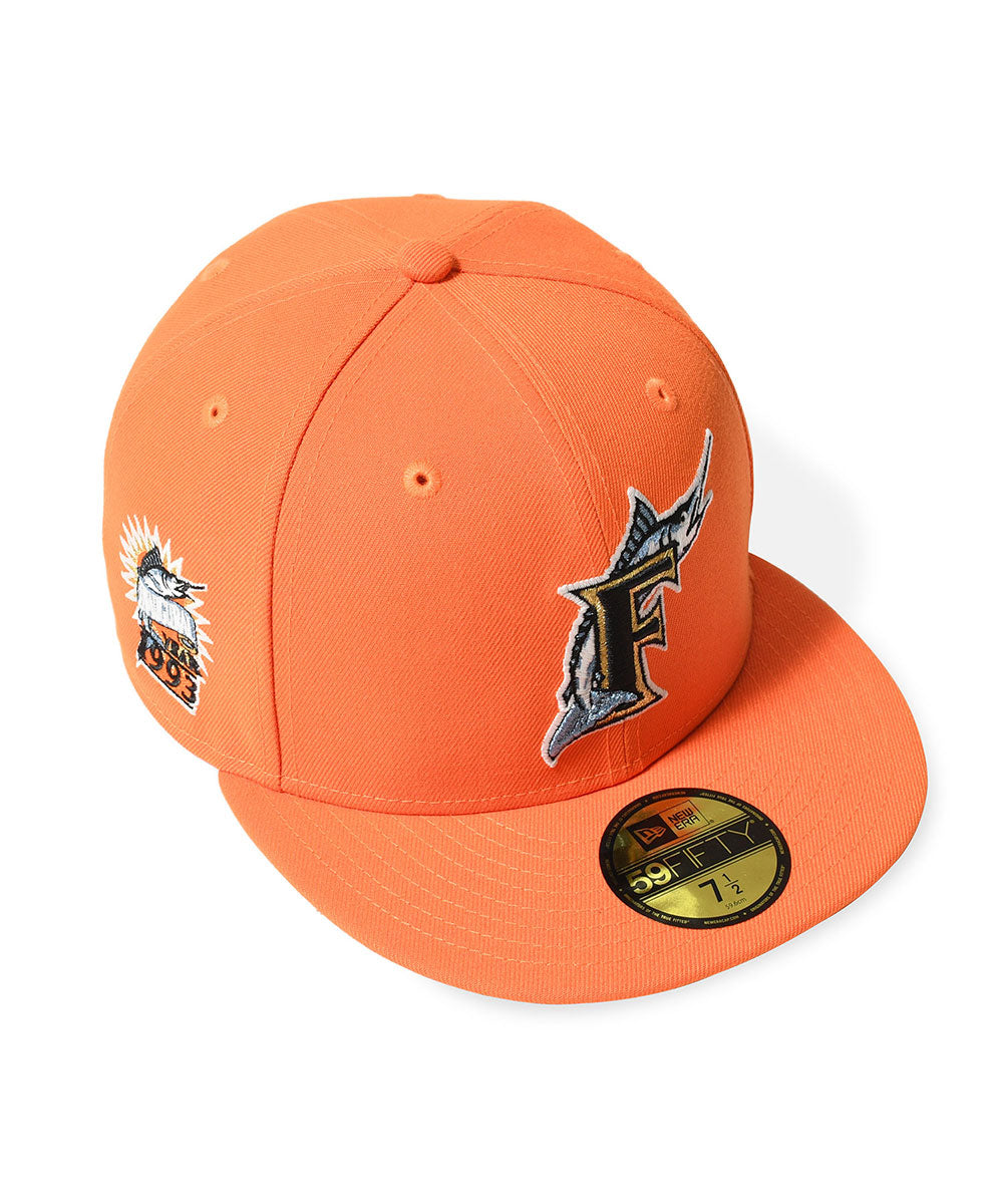 NEW ERA - FLORIDA MARLINS CO INAUGURAL 1993 59FIFTY RUSH ORANGE【71024208】