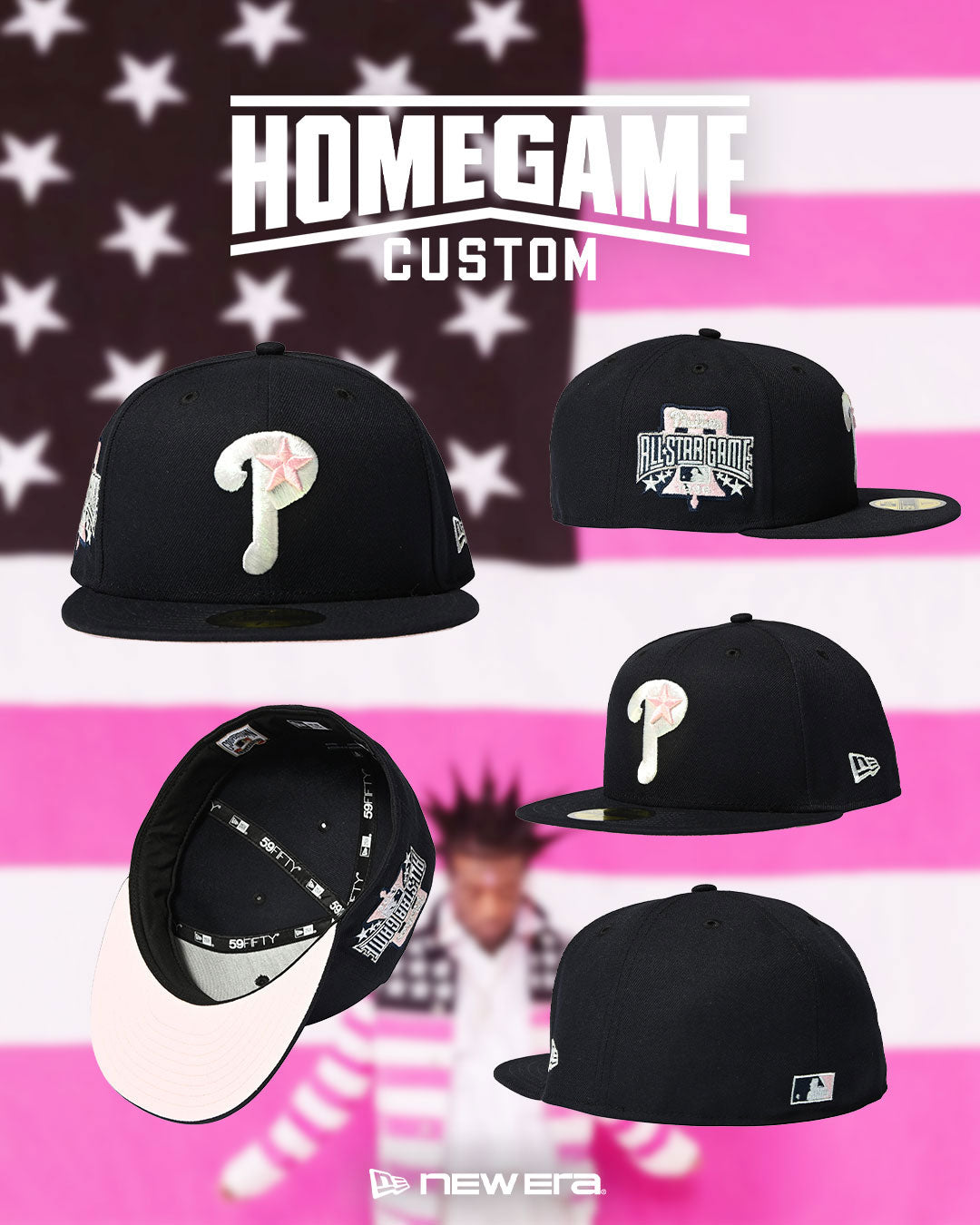 NEW ERA - PHILADELPHIA PHILLIES CO 1996 ASG 59FIFTY NAVY 【71024950】