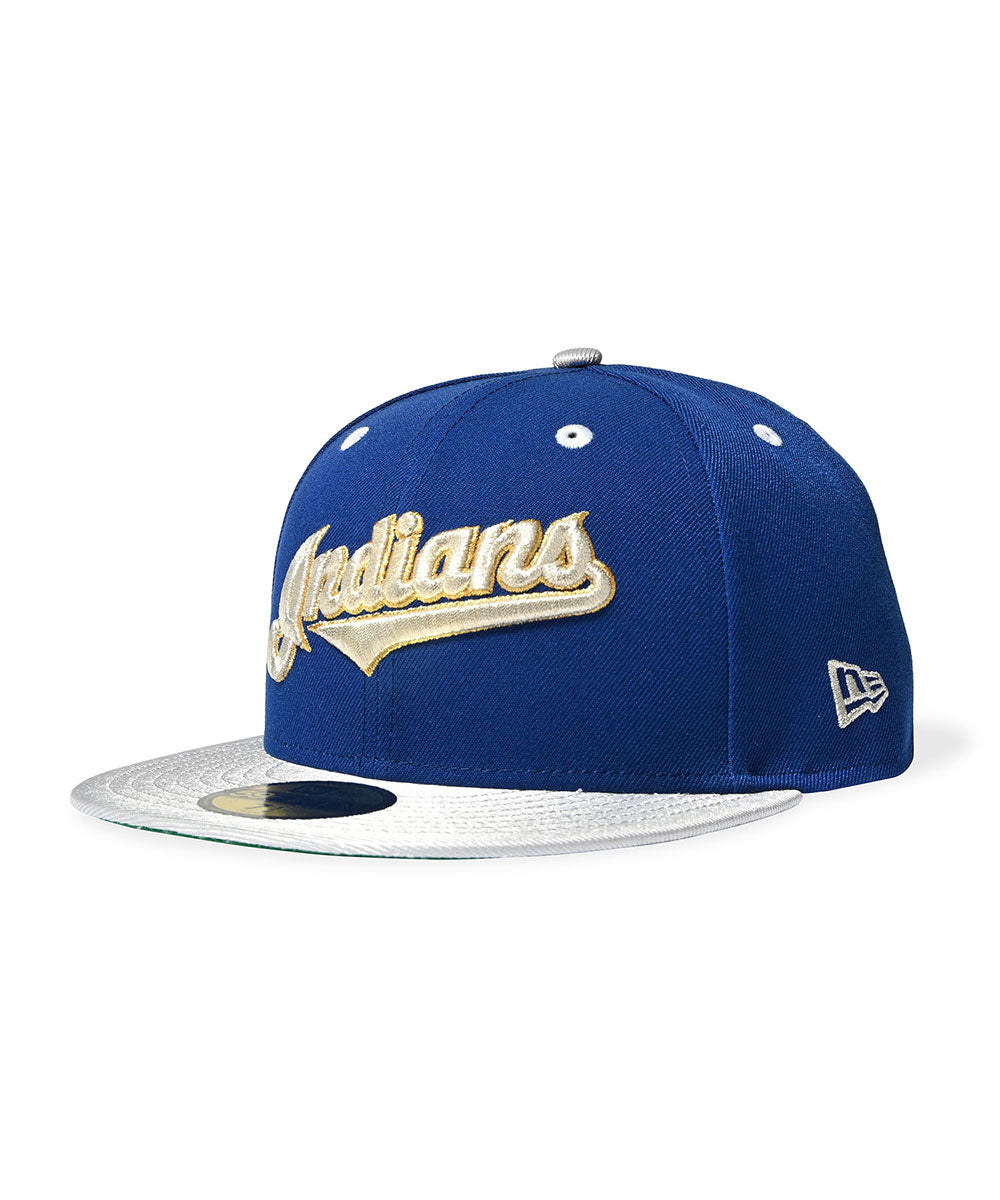 NEW ERA - CLEVELAND INDIANS CO 1977 ASG 59FIFTY LIGHT ROYAL/SILVER【71024962】