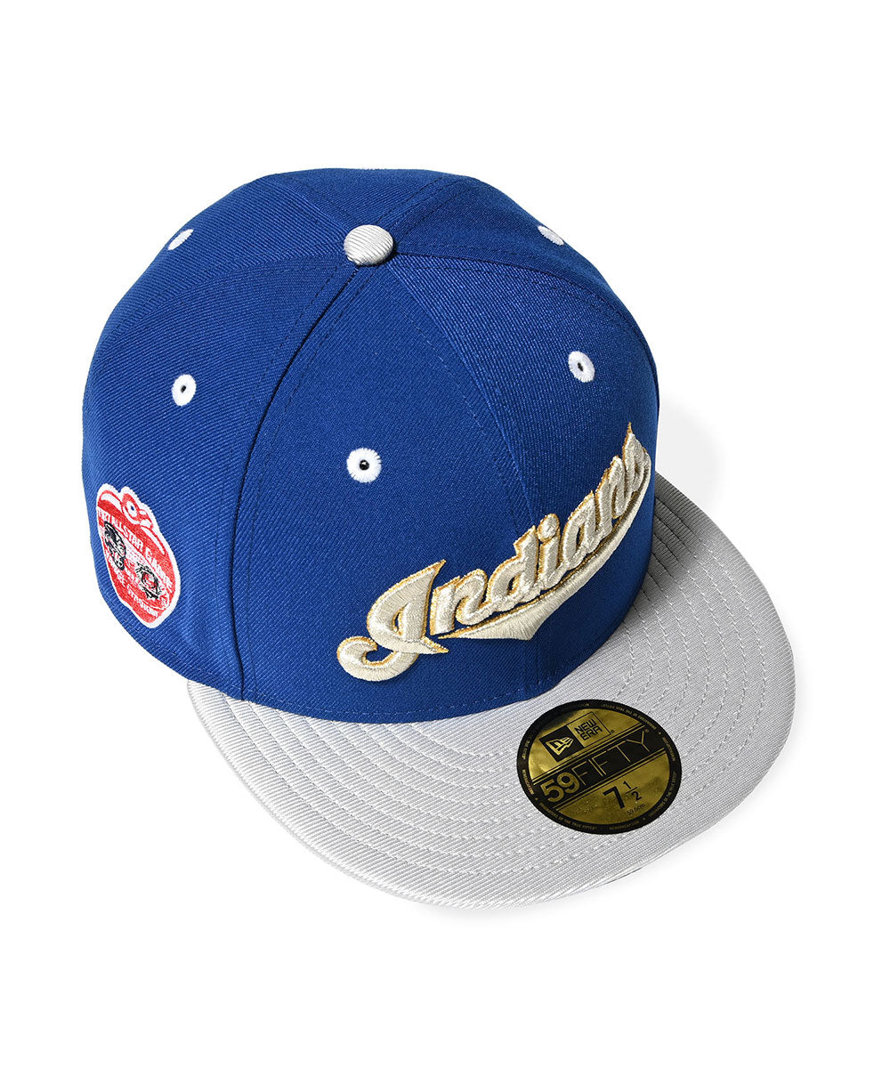 NEW ERA - CLEVELAND INDIANS CO 1977 ASG 59FIFTY LIGHT ROYAL/SILVER【71024962】