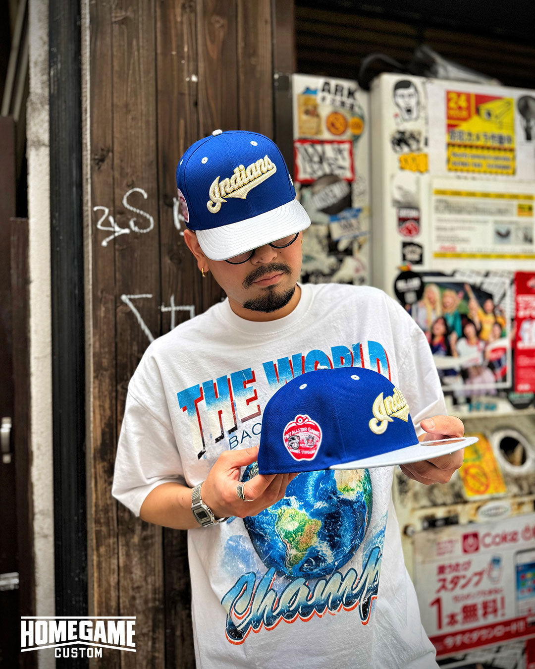 NEW ERA - CLEVELAND INDIANS CO 1977 ASG 59FIFTY LIGHT ROYAL/SILVER【71024962】