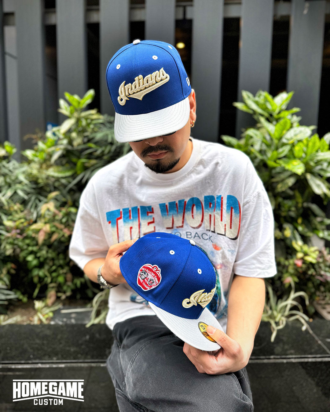 NEW ERA - CLEVELAND INDIANS CO 1977 ASG 59FIFTY LIGHT ROYAL/SILVER【71024962】
