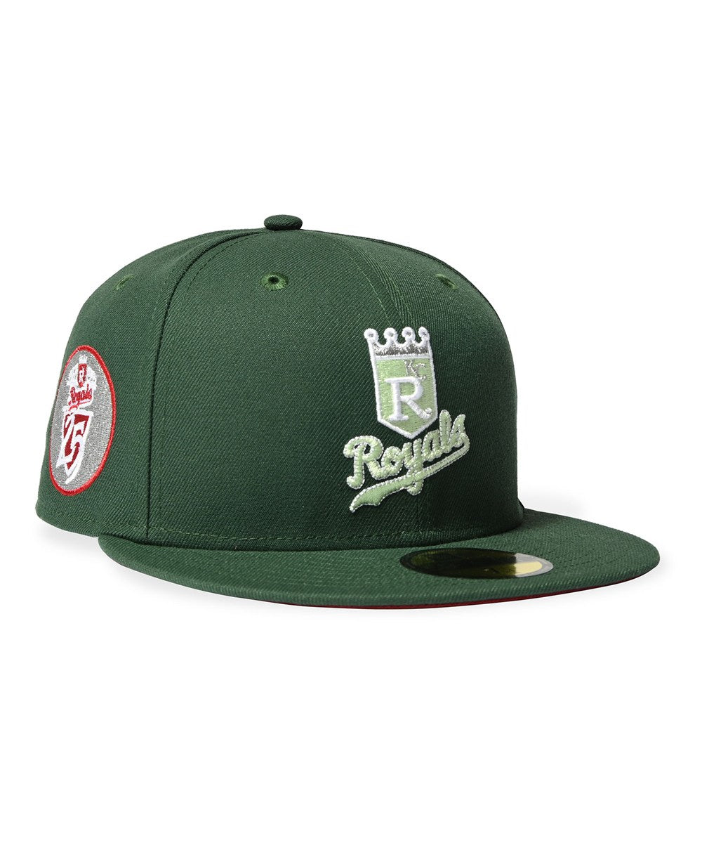 NEW ERA - KANSAS CITY ROYALS CO 59FIFTY 25th Anniversary MOUNTAIN PINE GREEN 【71025002】