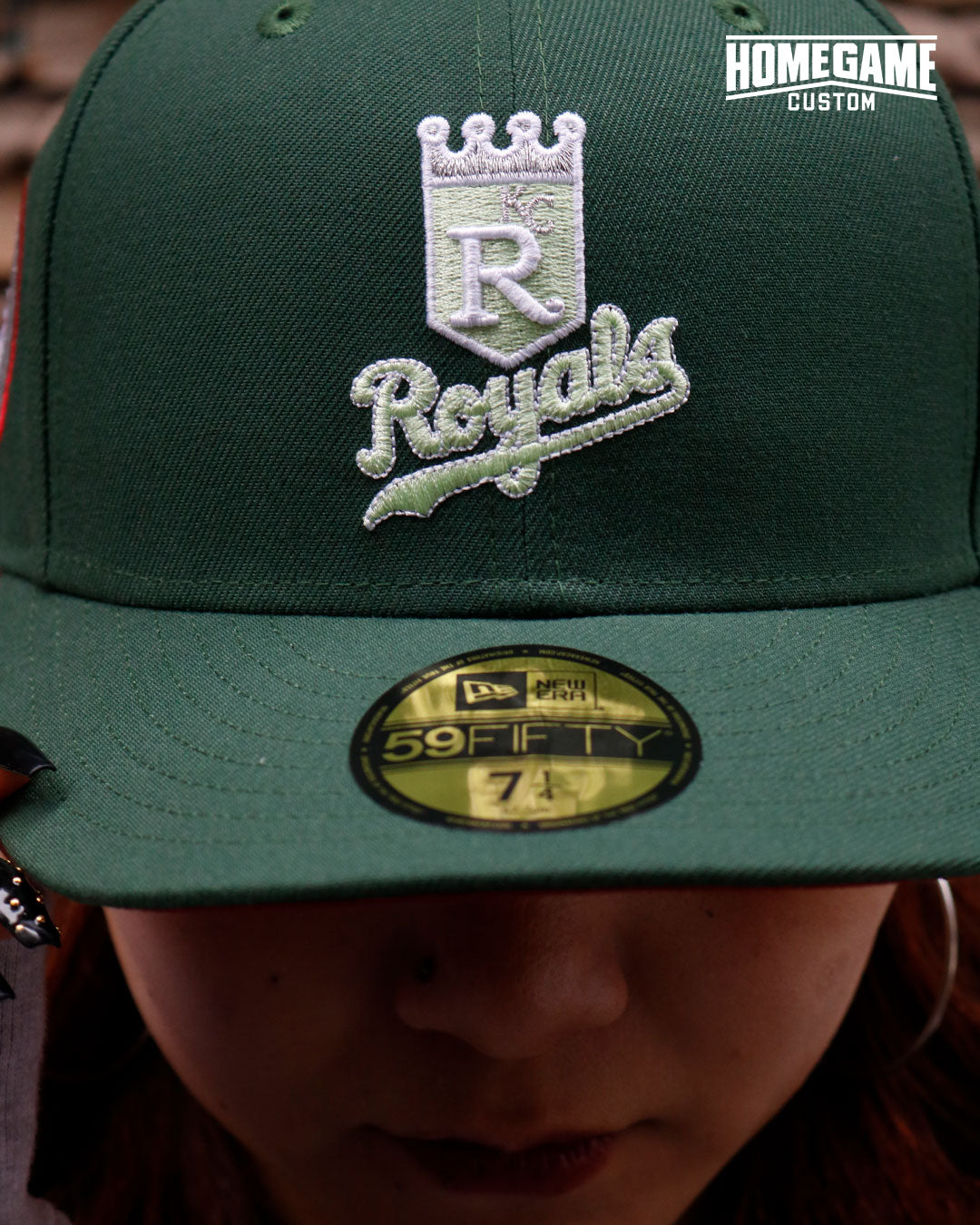 NEW ERA - KANSAS CITY ROYALS CO 59FIFTY 25th Anniversary MOUNTAIN PINE GREEN 【71025002】