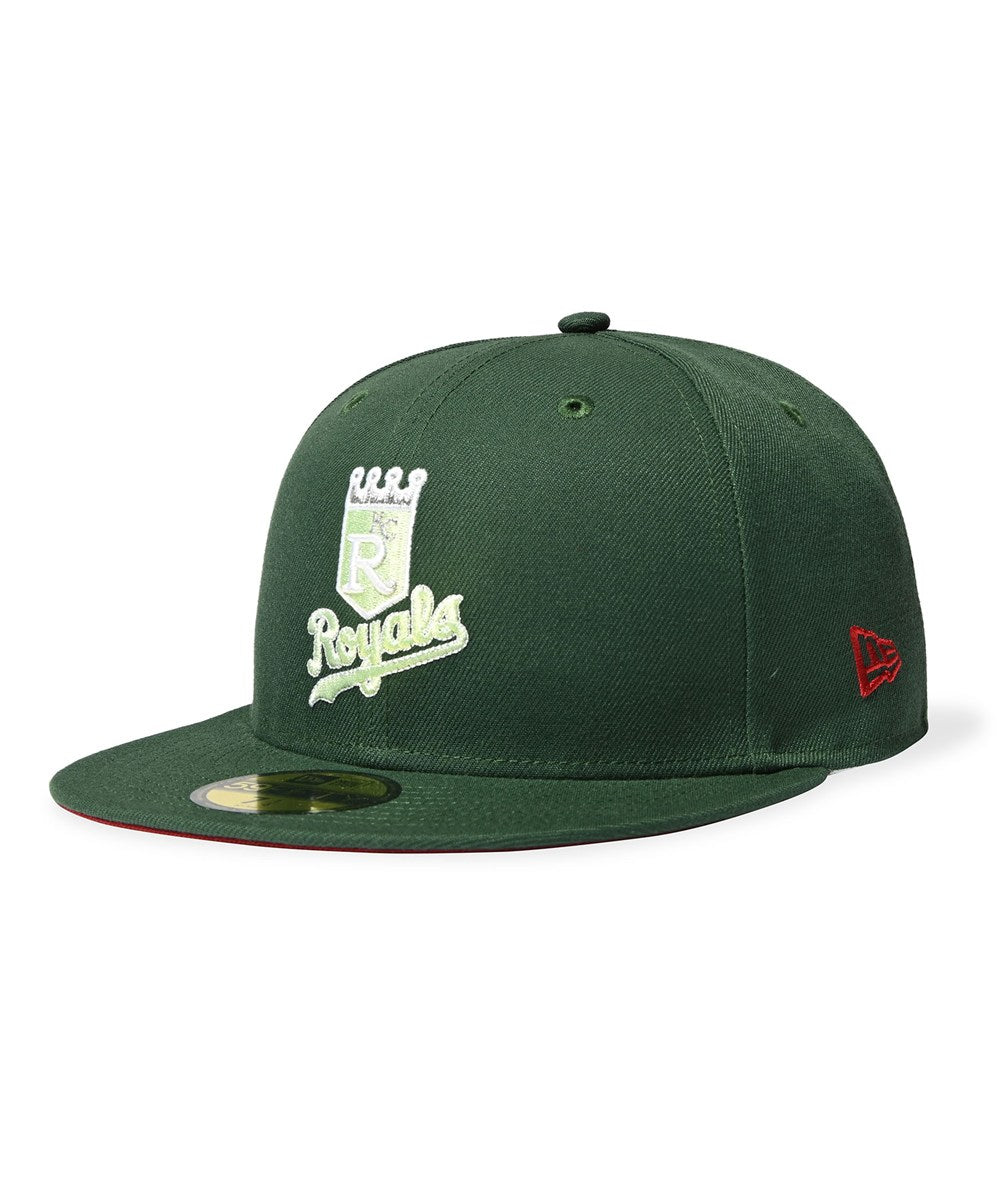 NEW ERA - KANSAS CITY ROYALS CO 59FIFTY 25th Anniversary MOUNTAIN PINE GREEN 【71025002】