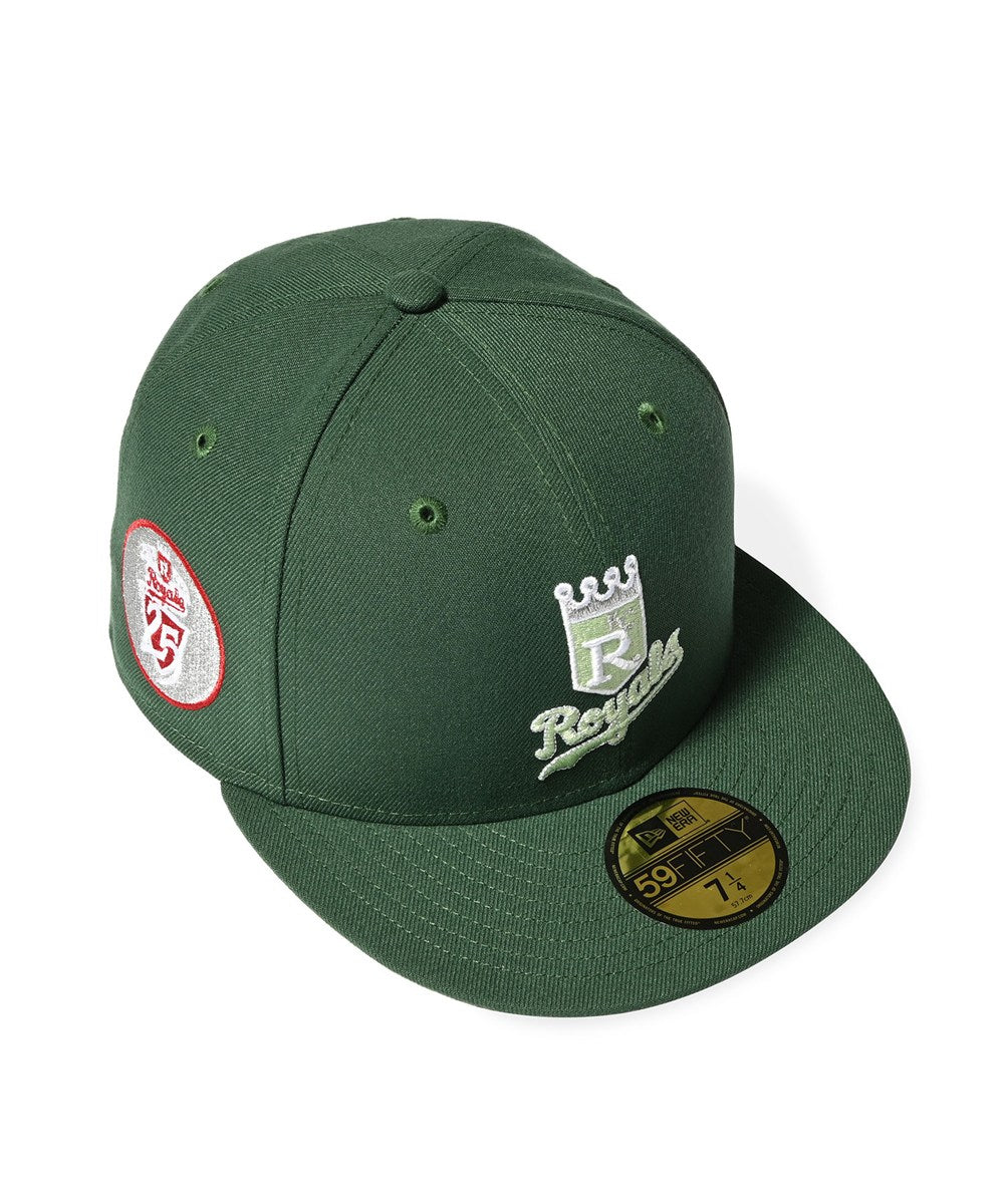 NEW ERA - KANSAS CITY ROYALS CO 59FIFTY 25th Anniversary MOUNTAIN PINE GREEN 【71025002】