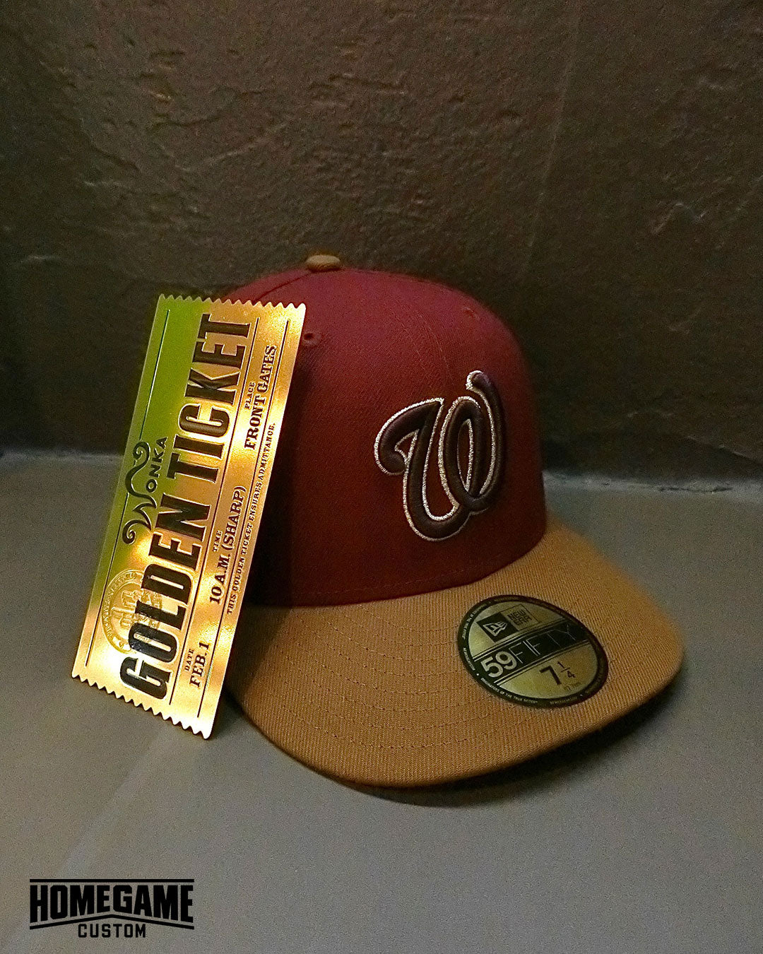 NEW ERA - WASHINGTON NATIONALS CO W SCRIPT 59FIFTY CARDINAL【71025006】