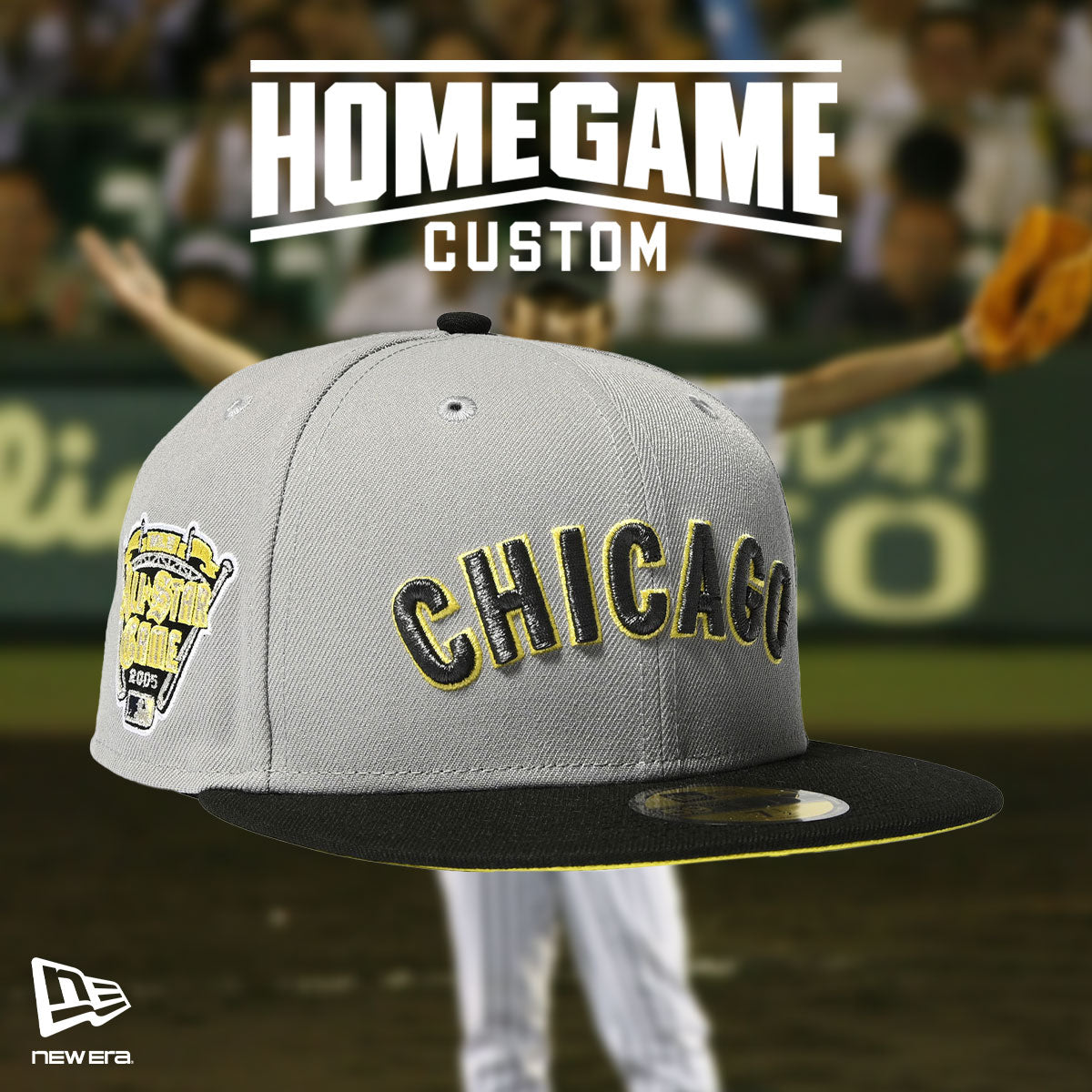 NEW ERA - CHICAGO CUBS CO 2005 ASG 59FIFTY GRAY/BLACK【71025007】