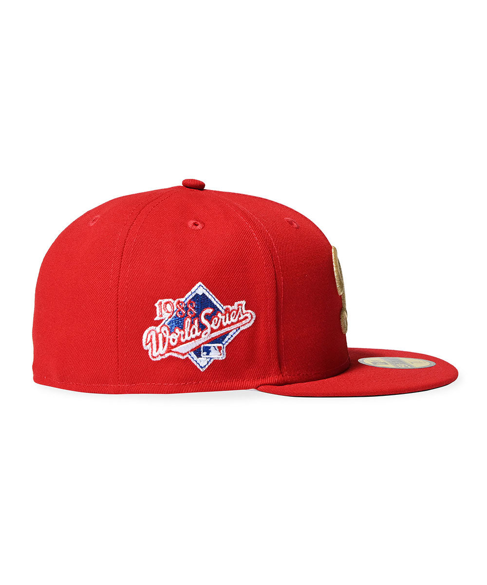 NEW ERA - LOS ANGELES DODGERS CO 1988 WS 59FIFTY SCARLET【71025008】