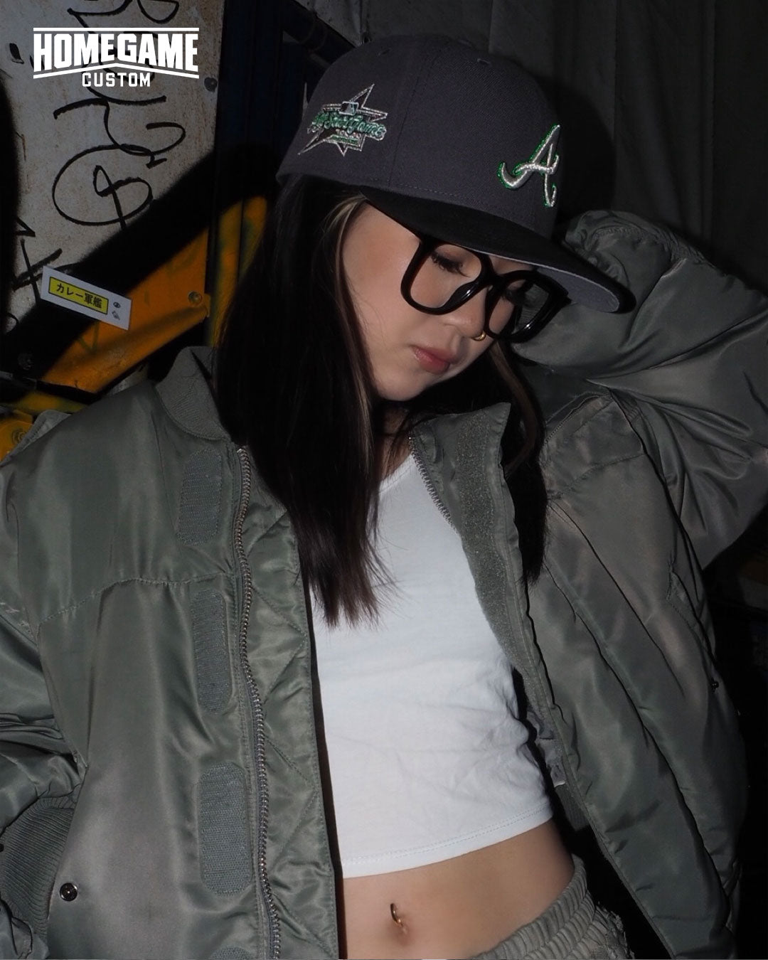 NEW ERA - ATLANTA BRAVES 59FIFTY CO 2025 ALL STAR GAME GRAPHITE/BLACK 【71025010】