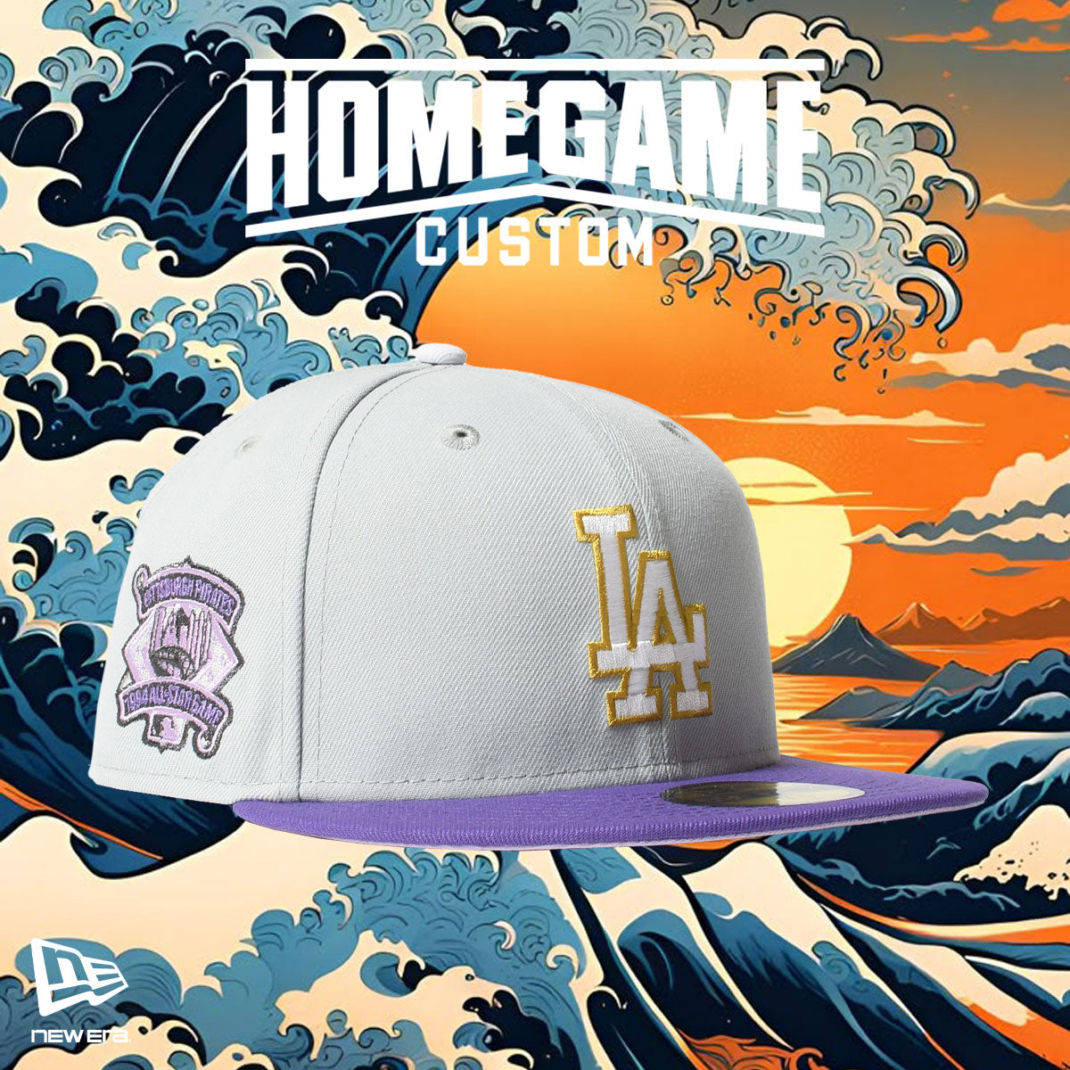NEW ERA - LOS ANGELES DODGERS CO 1994 PIRATES ASG 59FIFTY SNOW GRAY/V PPL【71037050】