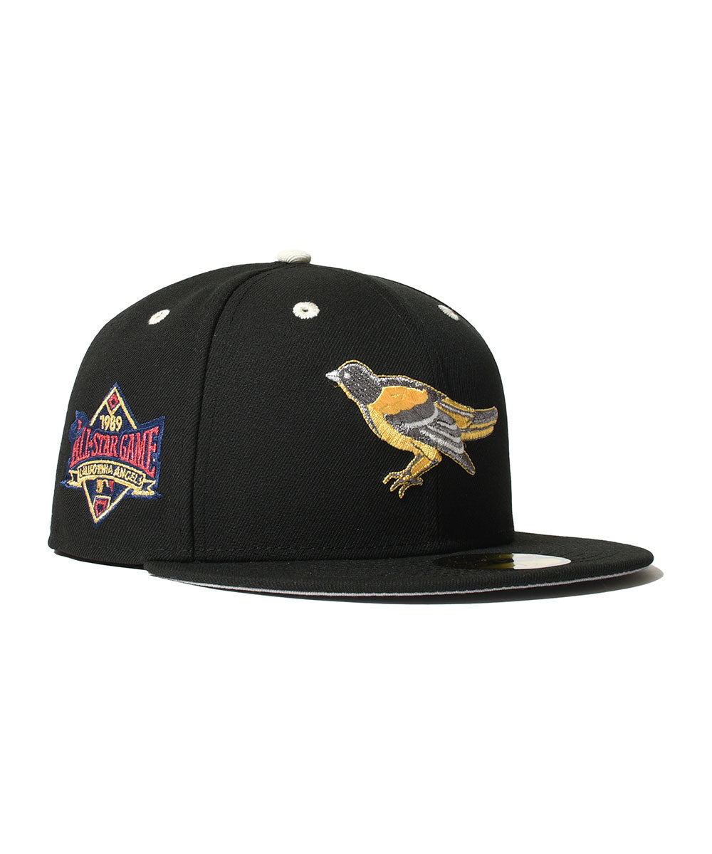 NEW ERA - BALTIMORE ORIOLES CO 1989 ANGELS ASG 59FIFTY BLACK【71037052】