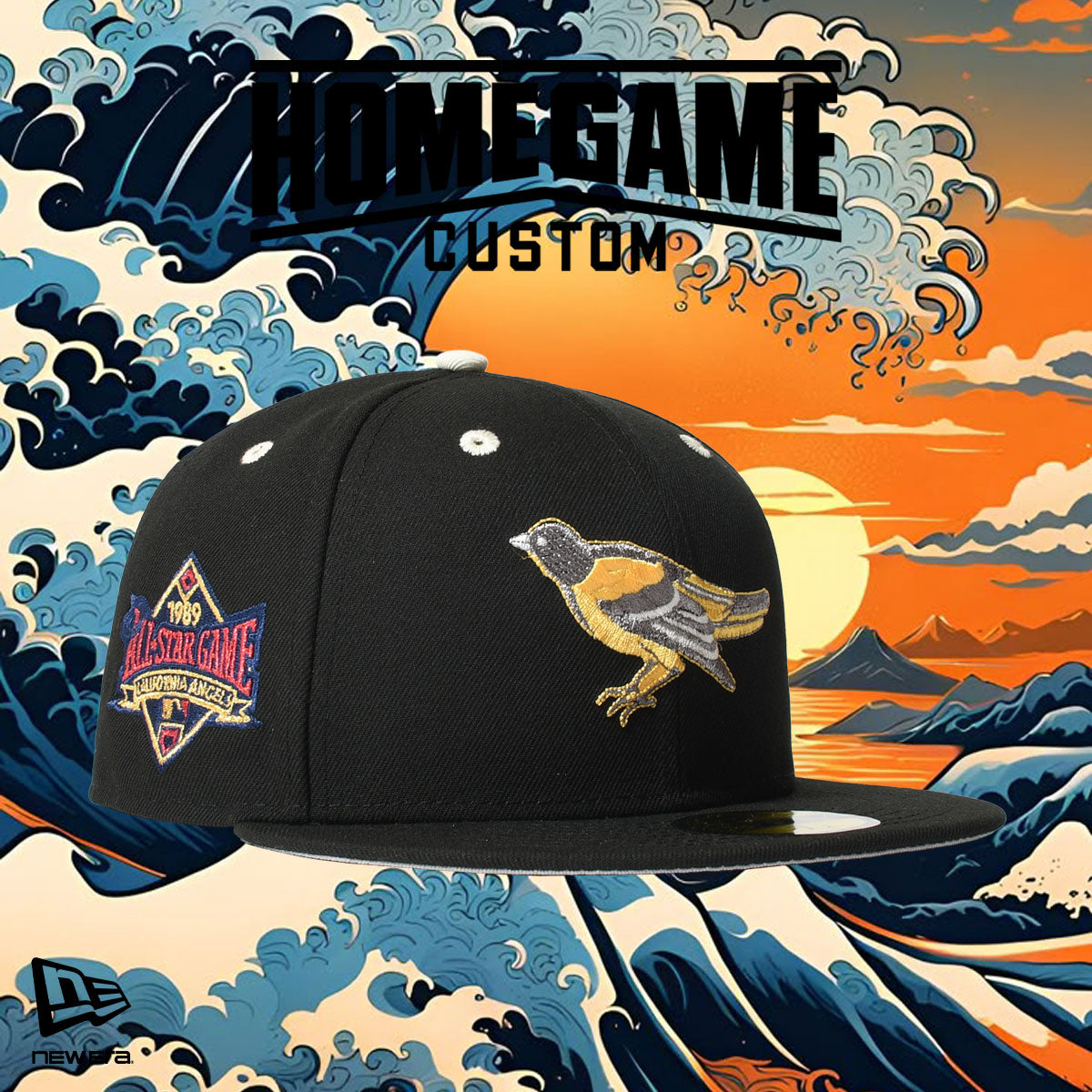 NEW ERA - BALTIMORE ORIOLES CO 1989 ANGELS ASG 59FIFTY BLACK【71037052】