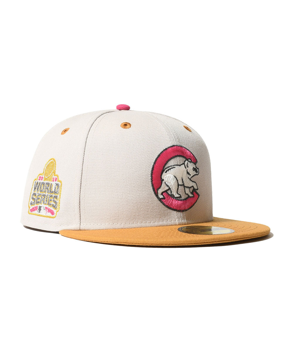 NEW ERA - CHICAGO CUBS CO 2016 WS 59FIFTY STONE/PANAMA TAN【71037057】