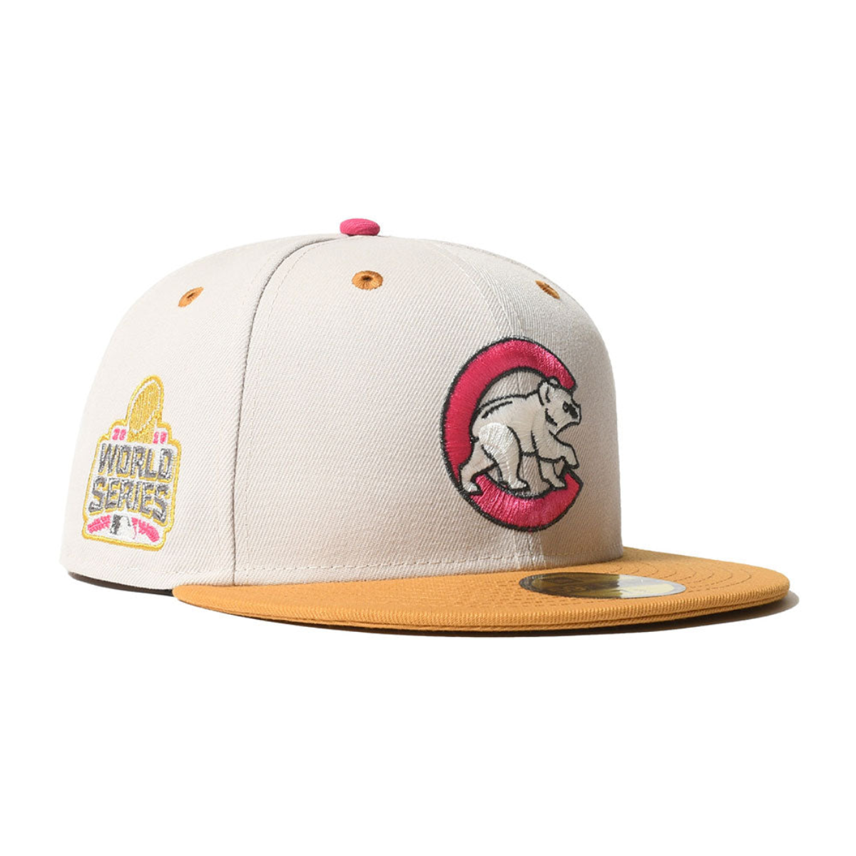 NEW ERA - CHICAGO CUBS CO 2016 WS 59FIFTY STONE/PANAMA TAN【71037057】