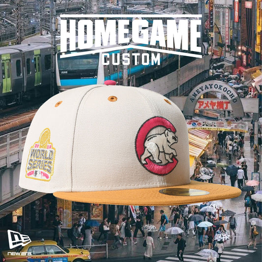 NEW ERA - CHICAGO CUBS CO 2016 WS 59FIFTY STONE/PANAMA TAN【71037057】