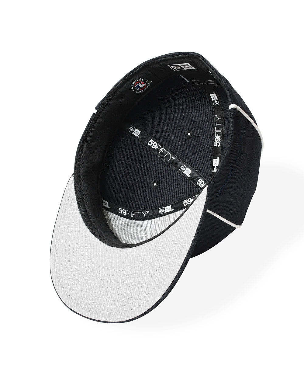 NEW ERA - NEW YORK YANKEES CO PIPING 59FIFTY NAVY【71037329】