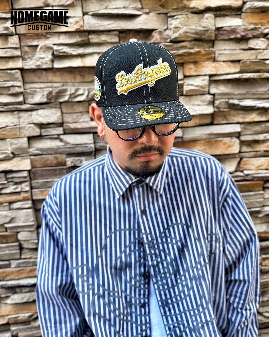 NEW ERA - LOS ANGELES DODGERS CO 50TH ANNIV WORLD LOGO 59FIFTY BLACK【71037330】