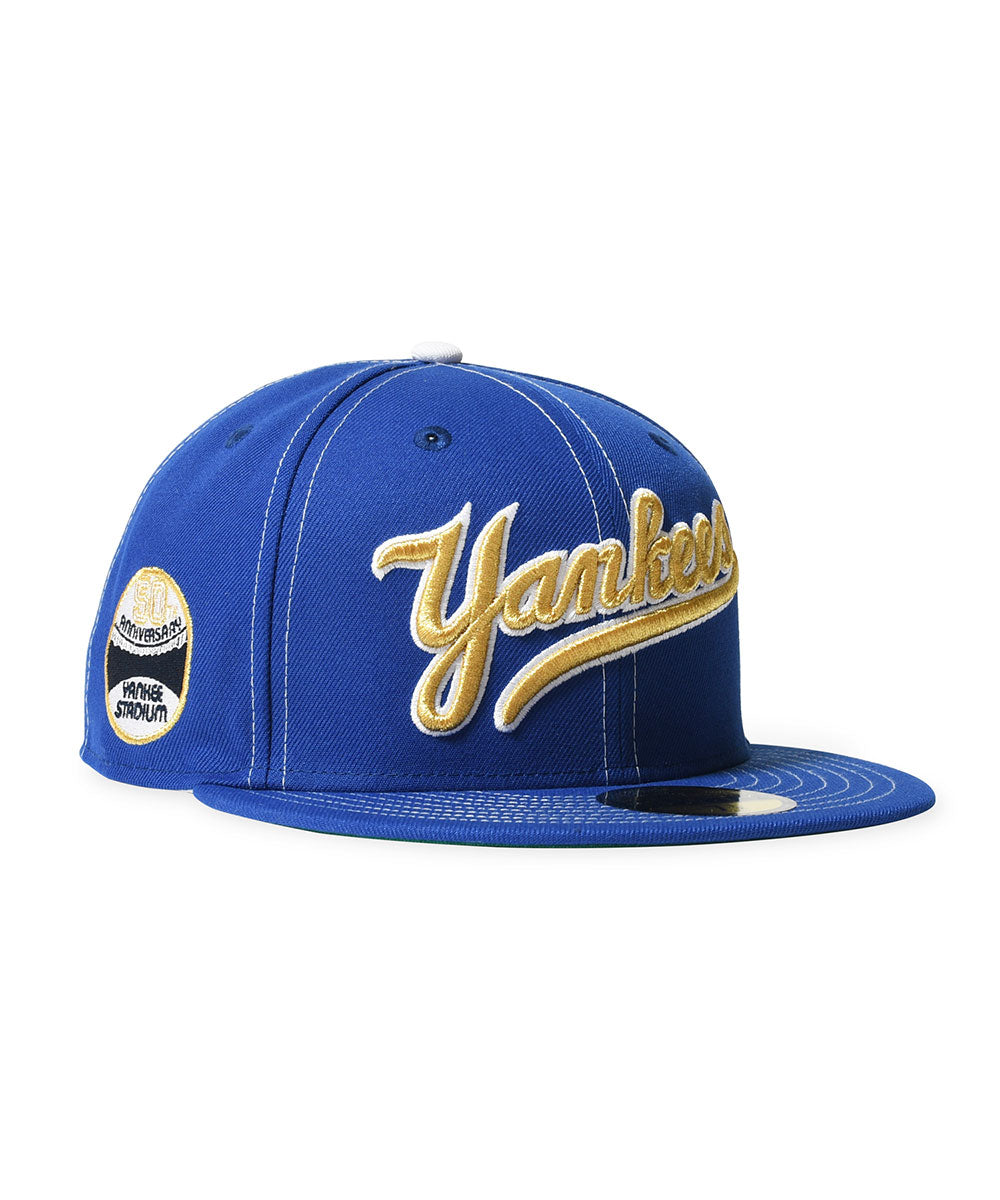 NEW ERA - NEW YORK YANKEES CO 50TH ANNIV WORLD LOGO 59FIFTY MJBLUE 【71037333】