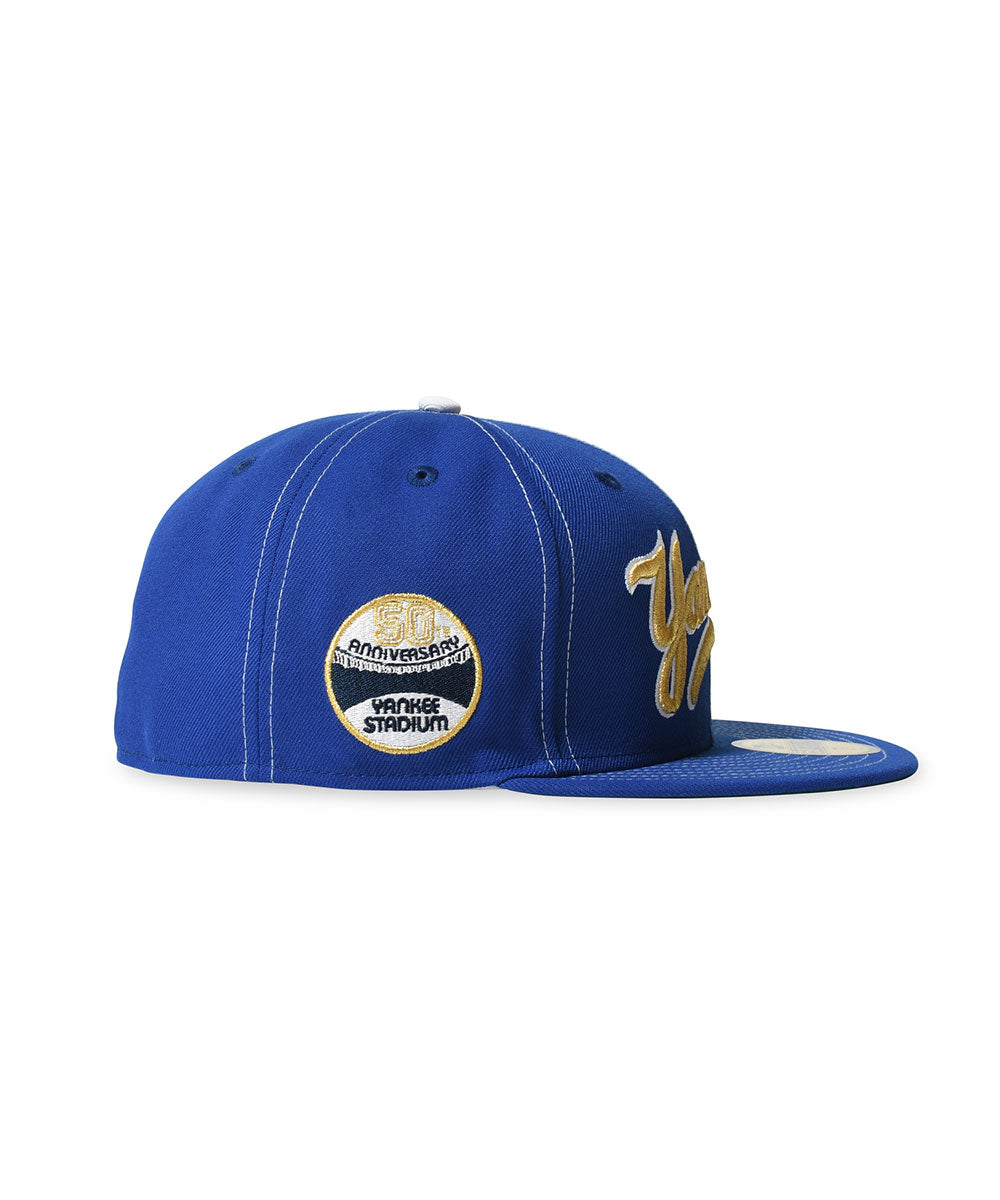 NEW ERA - NEW YORK YANKEES CO 50TH ANNIV WORLD LOGO 59FIFTY MJBLUE 【71037333】