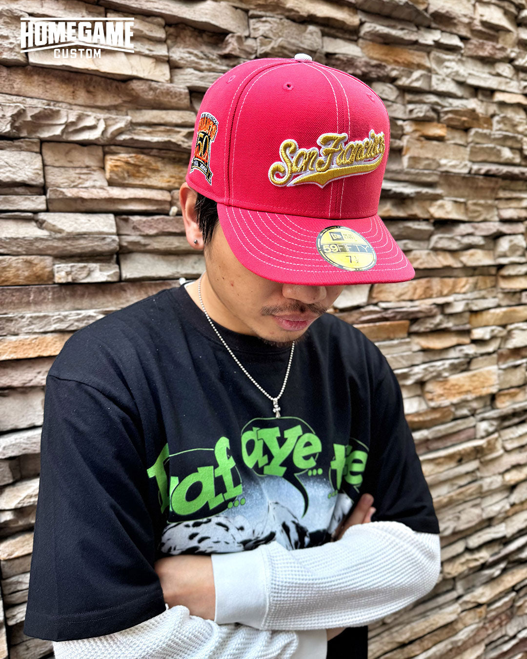 NEW ERA - SAN FRANCISCO GIANTS CO 50TH ANNIV WORLD LOGO 59FIFTY CORAL【71037335】