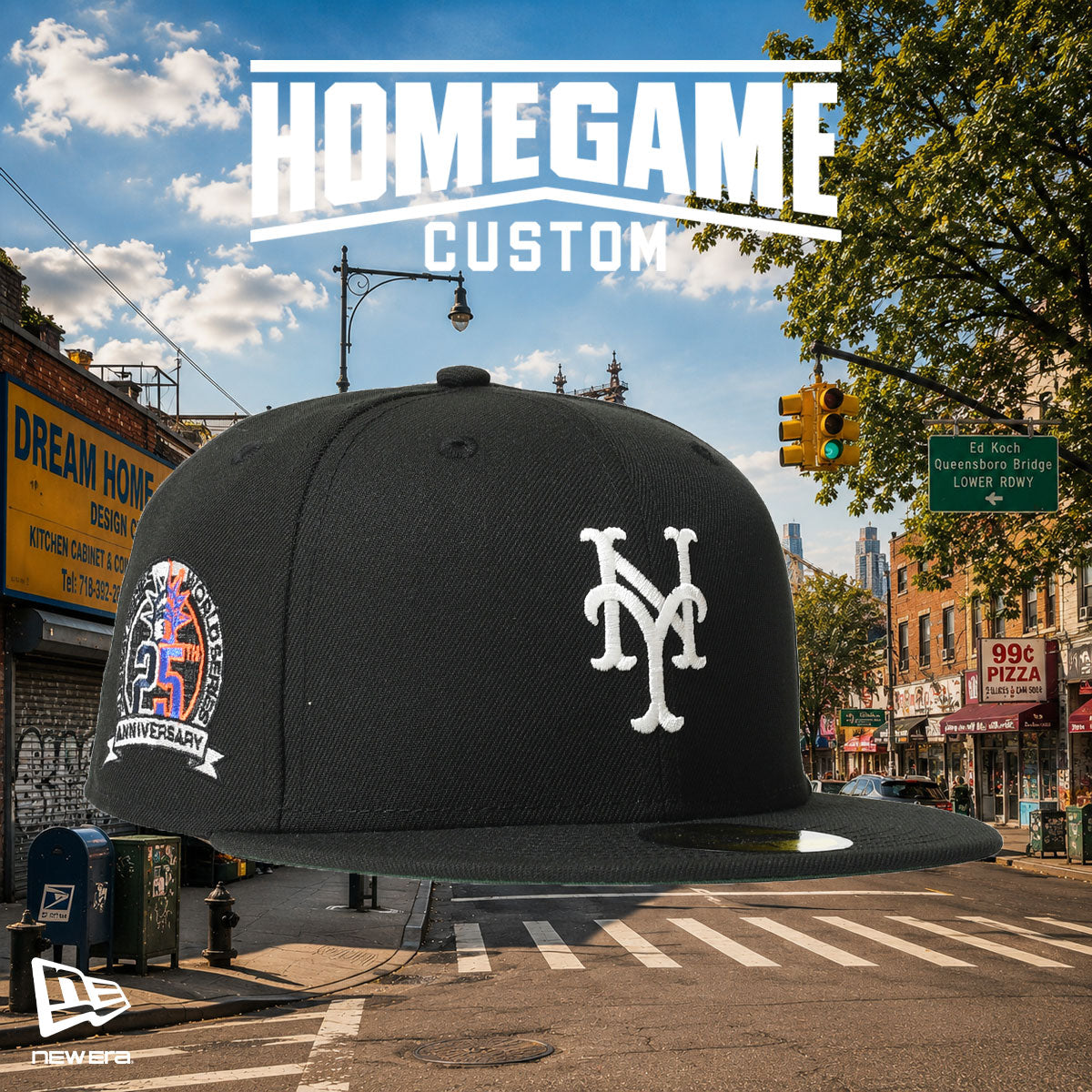 NEW ERA - NEW YORK METS CO SUBWAY 25TH 59FIFTY BLACK 【71037336】