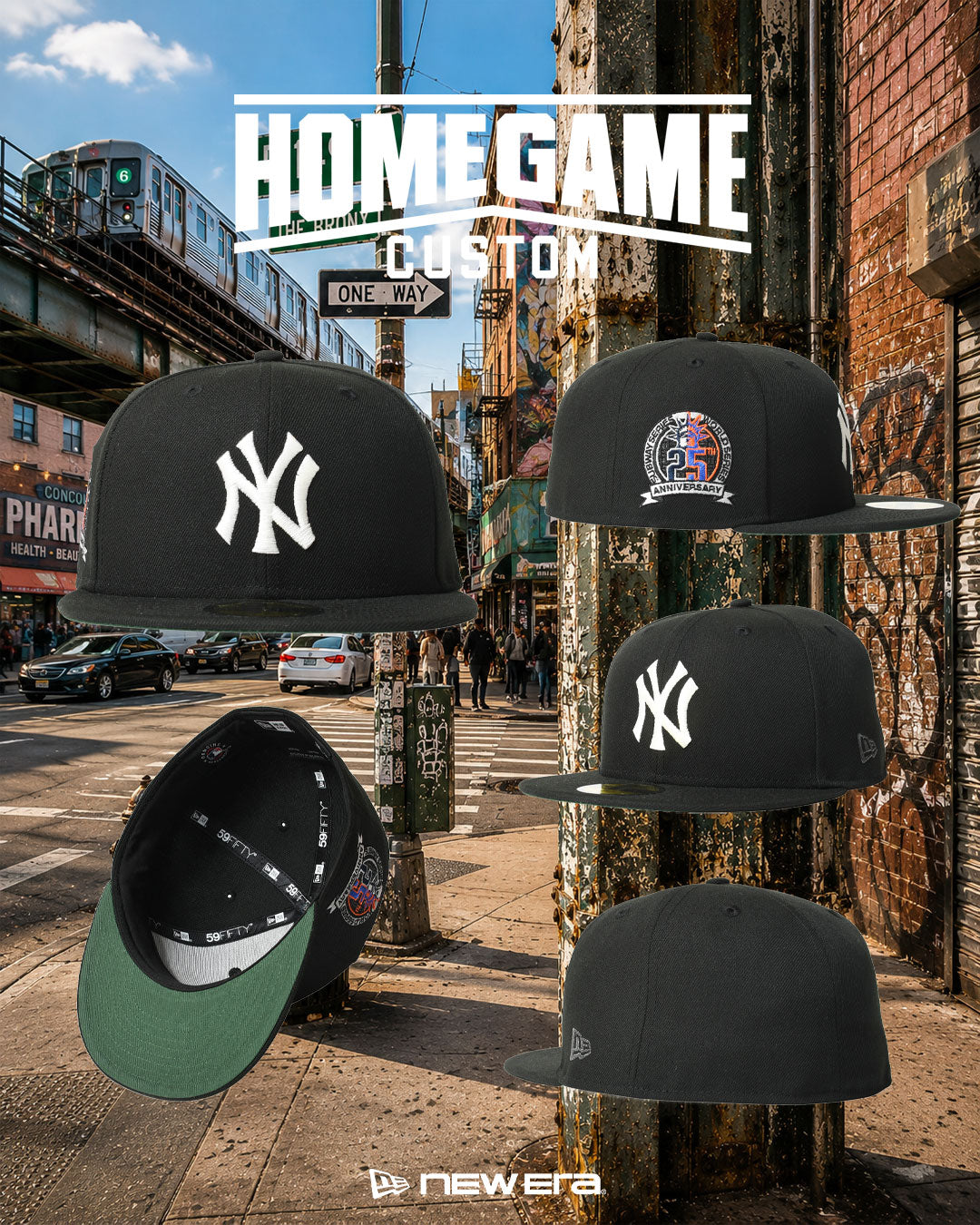 NEW ERA - NEW YORK YANKEES CO SUBWAY 25TH 59FIFTY BLACK 【71037337】