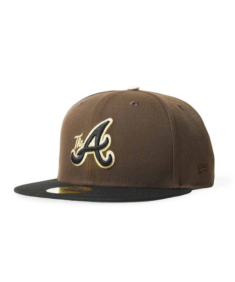 NEW ERA - ATLANTA BRAVES CO THE A 59FIFTY WALNUT/BLACK 【71037338】
