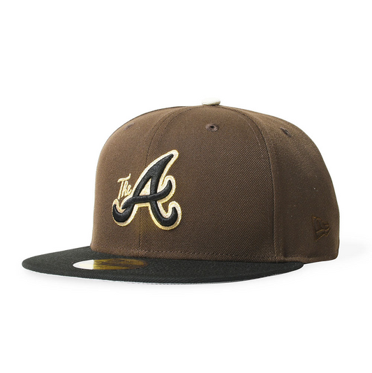 NEW ERA - ATLANTA BRAVES CO THE A 59FIFTY WALNUT/BLACK 【71037338】