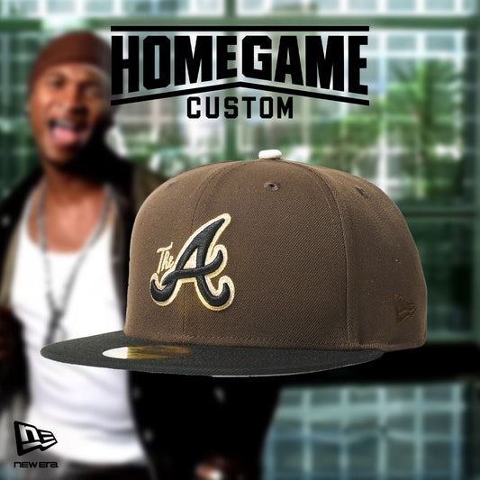 NEW ERA - ATLANTA BRAVES CO THE A 59FIFTY WALNUT/BLACK 【71037338】