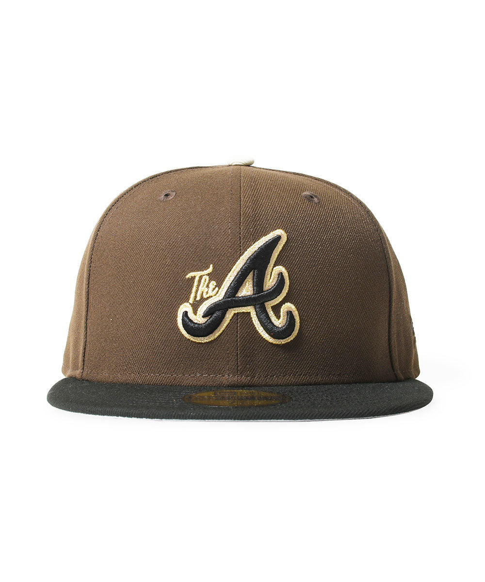 NEW ERA - ATLANTA BRAVES CO THE A 59FIFTY WALNUT/BLACK 【71037338】