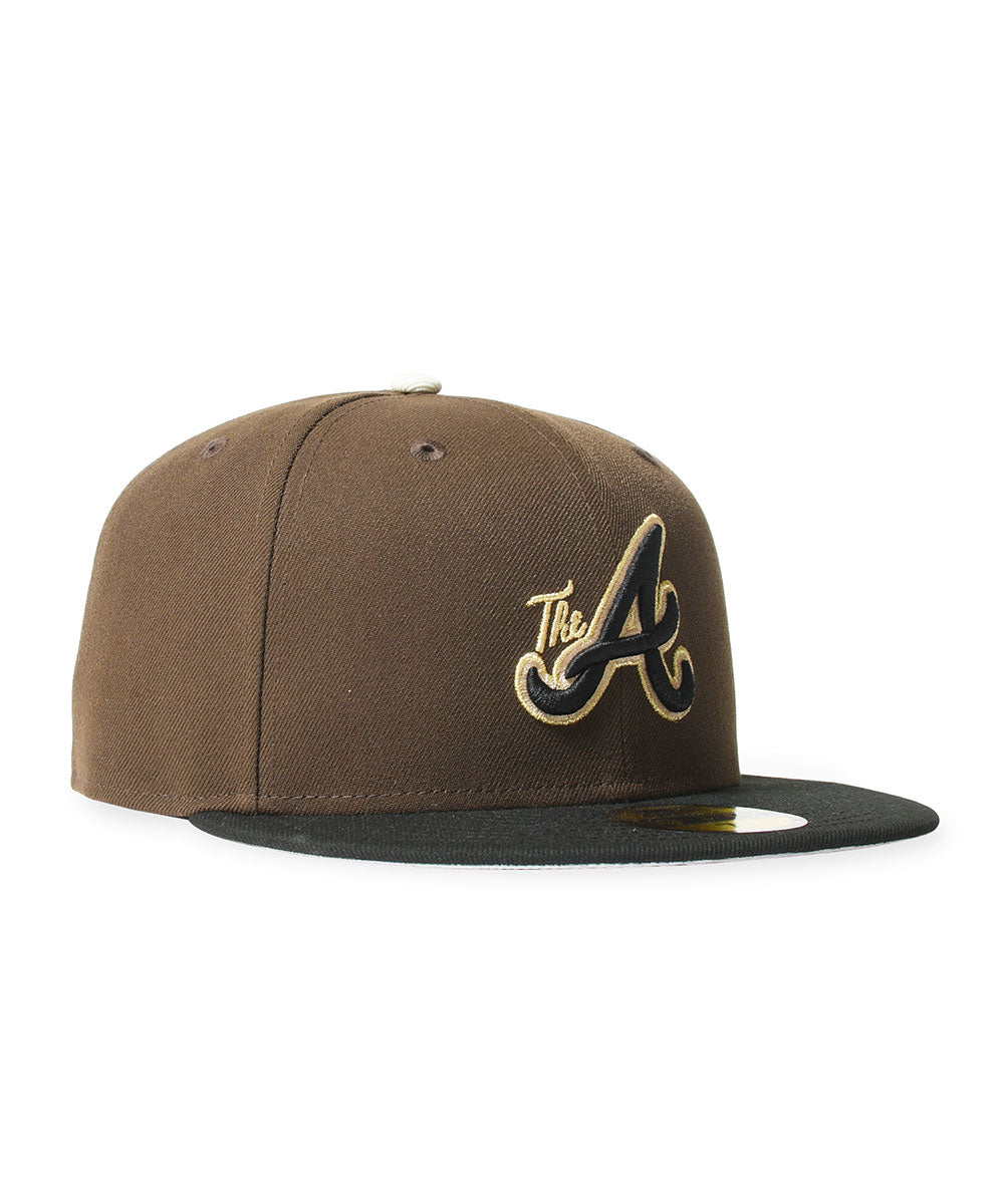 NEW ERA - ATLANTA BRAVES CO THE A 59FIFTY WALNUT/BLACK 【71037338】