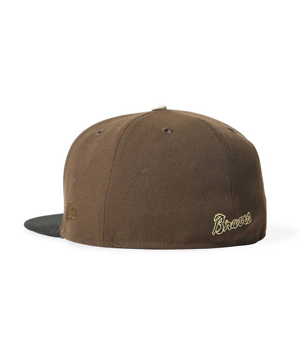 NEW ERA - ATLANTA BRAVES CO THE A 59FIFTY WALNUT/BLACK 【71037338】