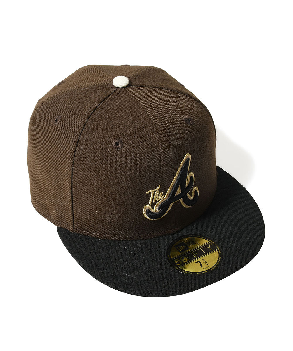 NEW ERA - ATLANTA BRAVES CO THE A 59FIFTY WALNUT/BLACK 【71037338】