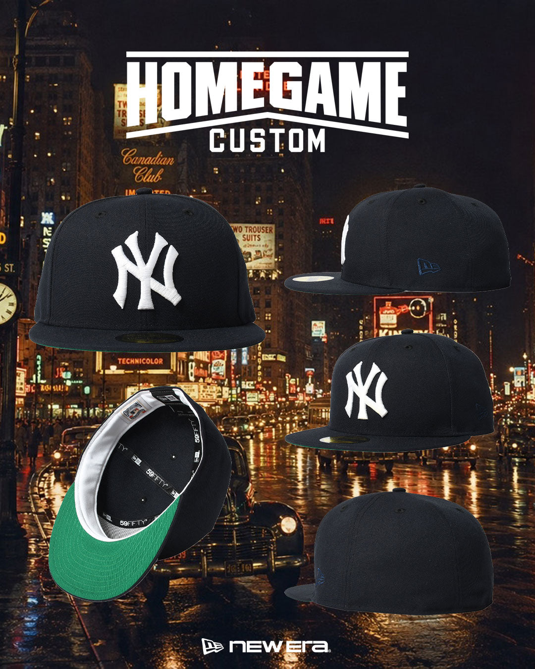 NEW ERA - NEW YORK YANKEES CO OLD AUTHENTIC 59FIFTY NAVY 【71046217】