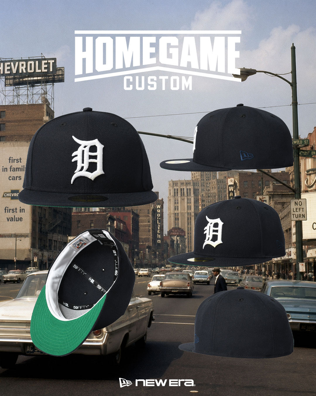 NEW ERA - DETROIT TIGERS CO OLD AUTHENTIC 59FIFTY NAVY 【71046220】