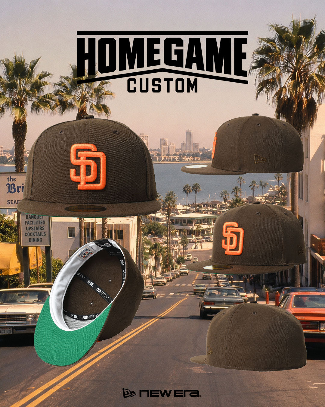 NEW ERA - SAN DEIGO PADRES CO OLD AUTHENTIC 59FIFTY WALNUT 【71046221】