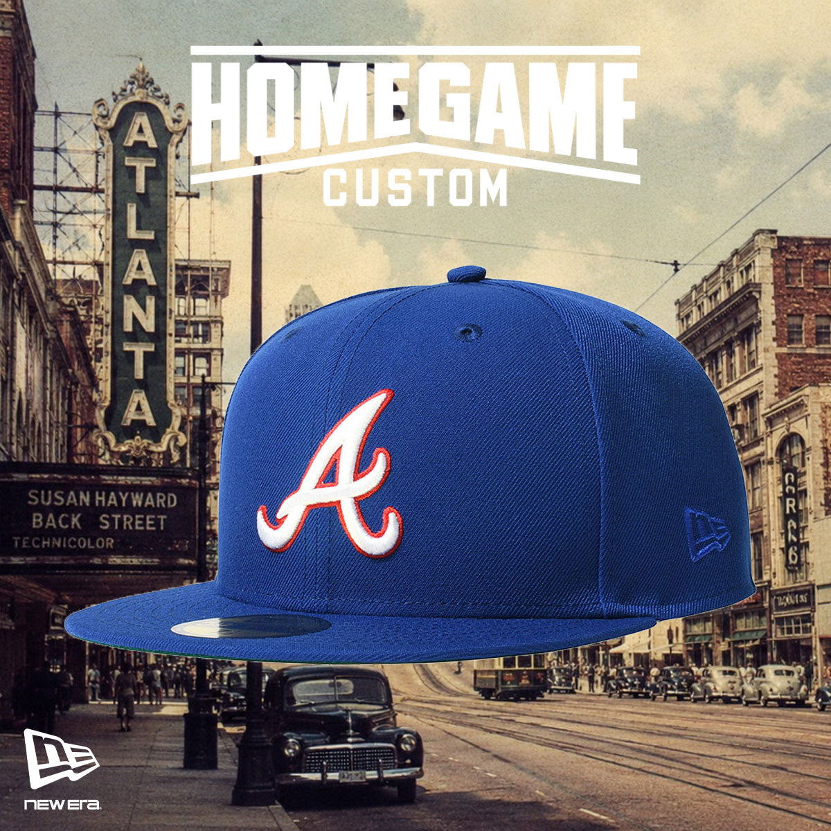 NEW ERA - ATLANTA BRAVES CO OLD AUTHENTIC 59FIFTY LT ROYAL 【71046225】