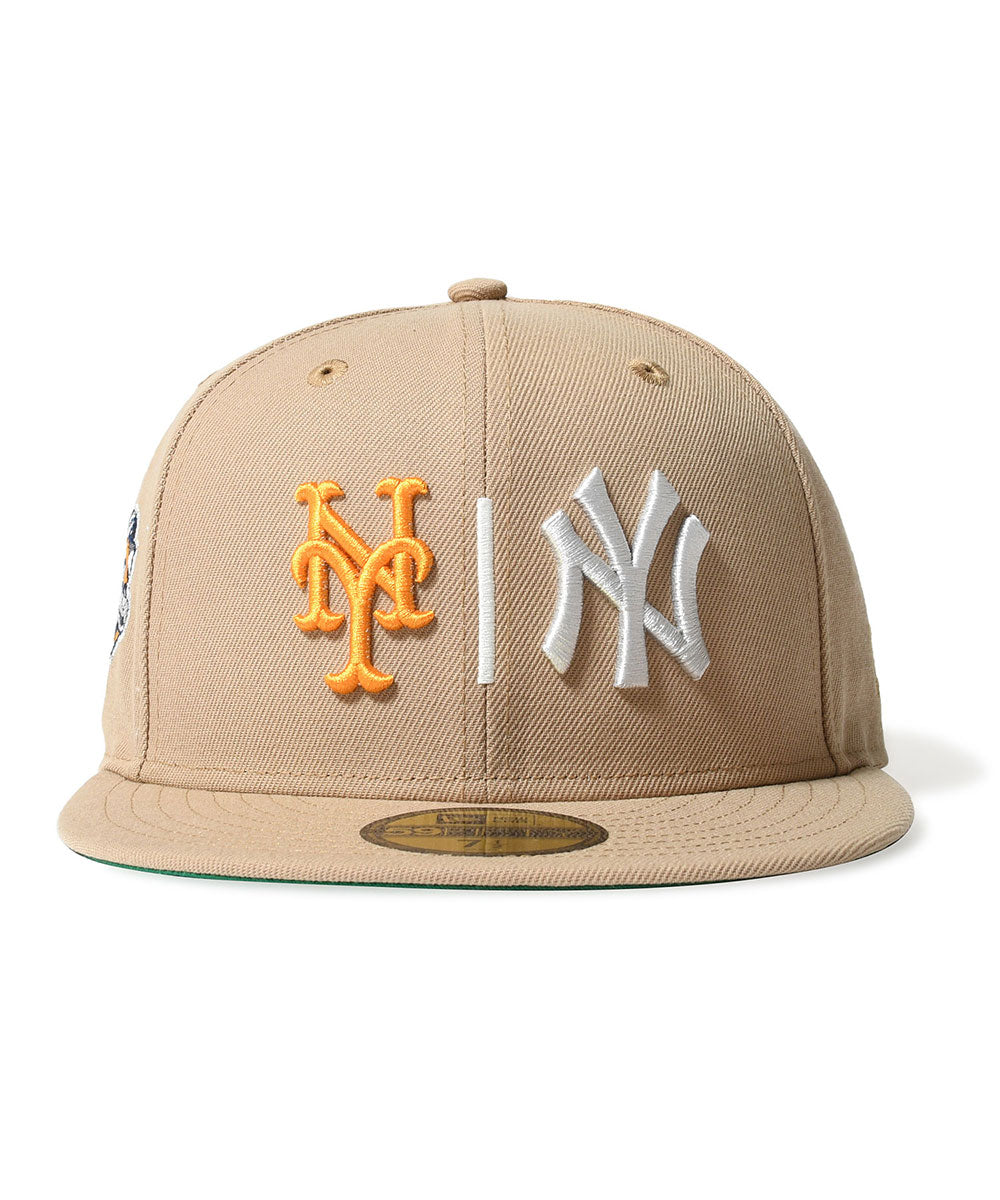 NEW ERA - NEW YORKS METS VS YANKEES CO SS 2000 WS 59FIFTY CAMEL【71047162】