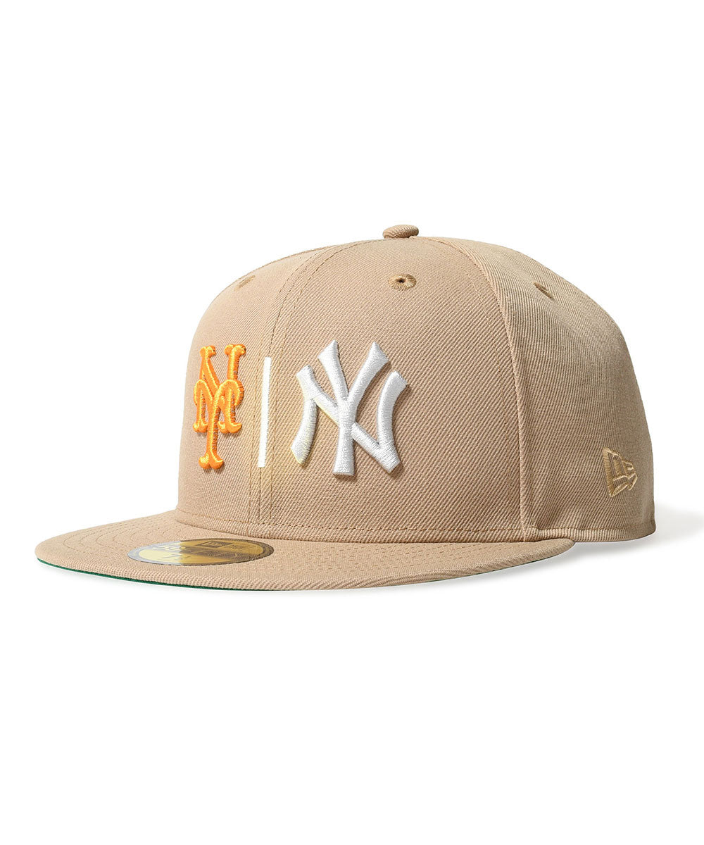 NEW ERA - NEW YORKS METS VS YANKEES CO SS 2000 WS 59FIFTY CAMEL【71047162】