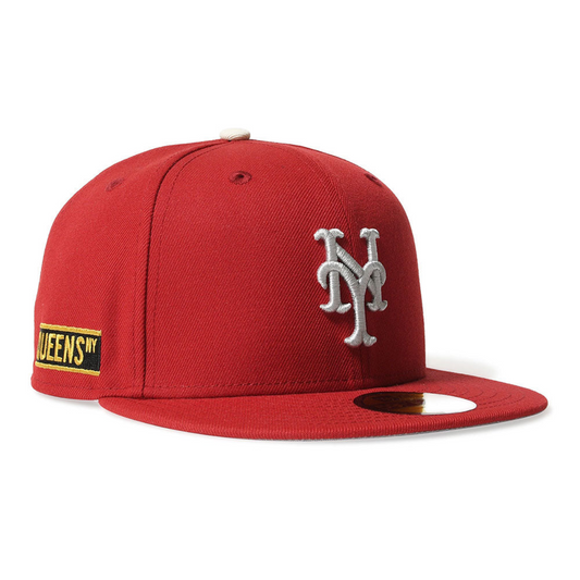 NEW ERA - NEW YORK METS CO GUEENS NY 59FIFTY PINOT RED【71059675】