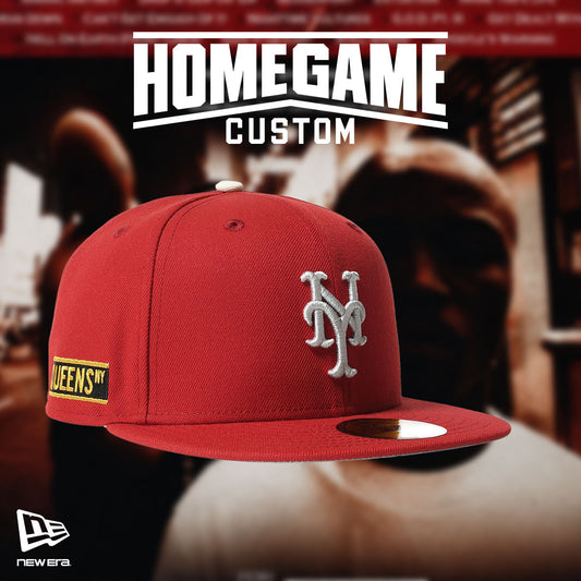 NEW ERA - NEW YORK METS CO GUEENS NY 59FIFTY PINOT RED【71059675】